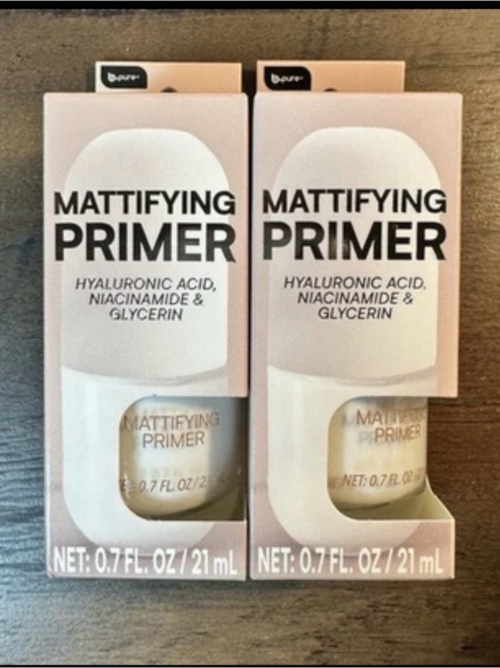 B-Pure 2pk Mattifying Primer With Hyaluronic Acid & Niacinamide Vitamin E BNIB